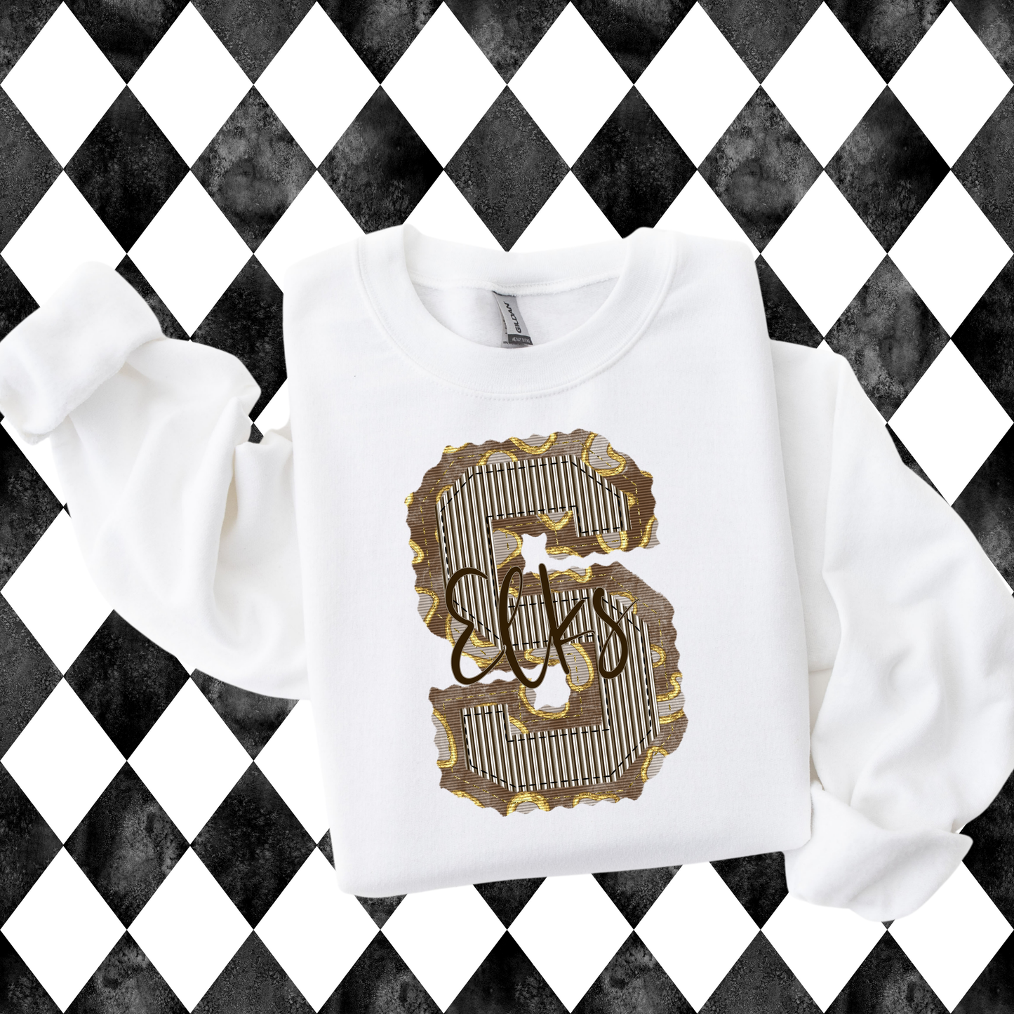 Prepster Leopard Letter T-Shirt • Sweatshirt | Any Team