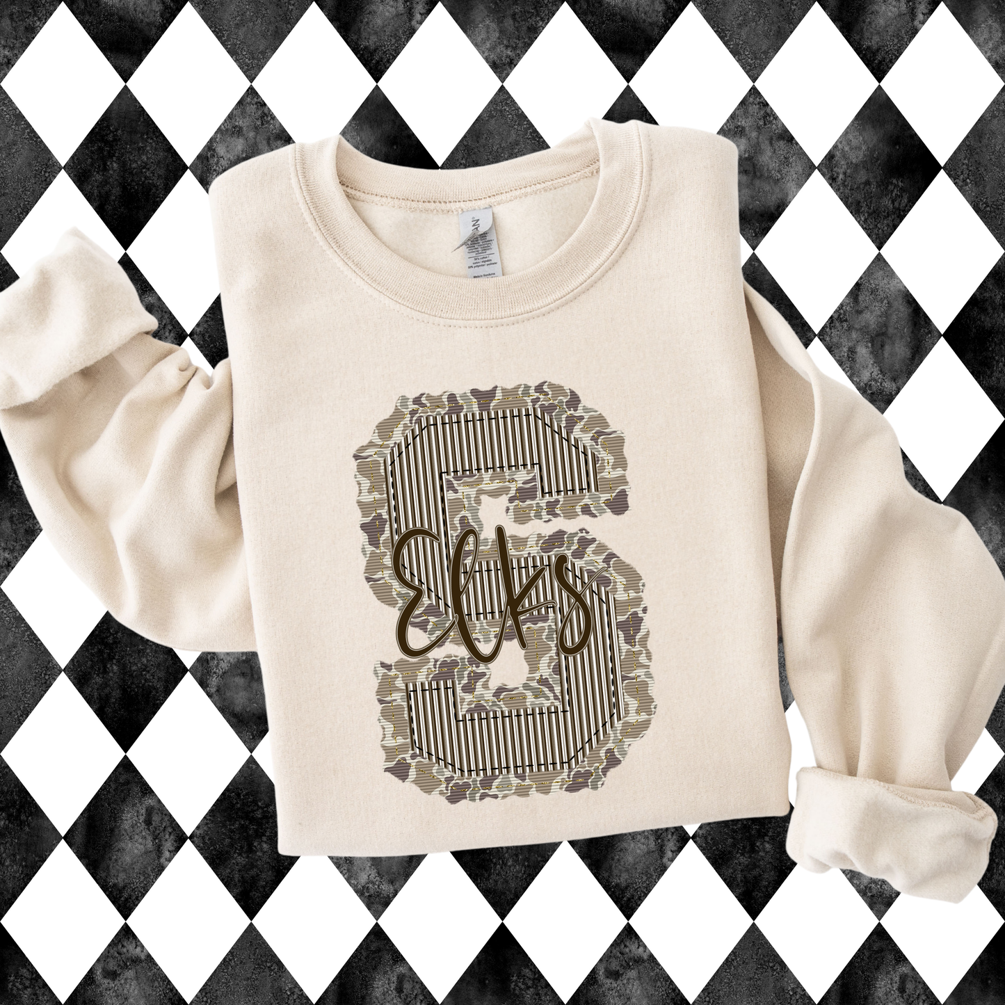 Prepster Camo Letter T-Shirt • Sweatshirt | Any Team