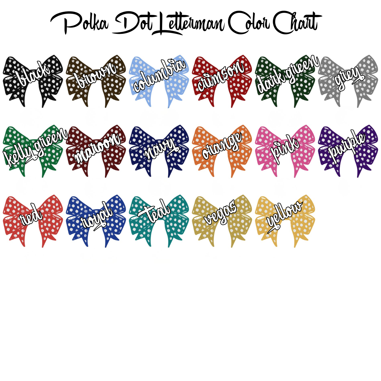 Polka Dot Letterman Side-Bow Sweatshirt