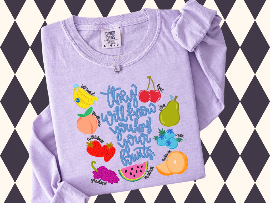 They Will Know You By Your Fruits|Fruits of the Spirit T-Shirt (Short-Sleeved • Long-Sleeved)