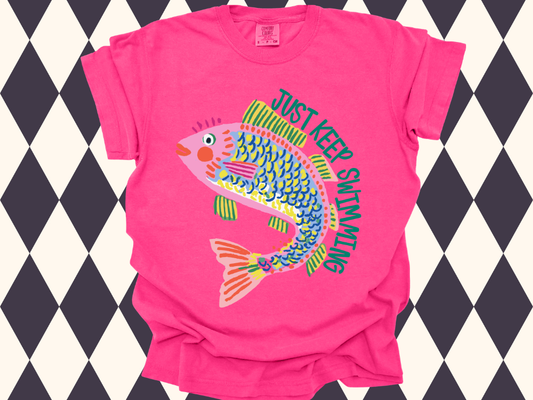 Just Keep Swimming T-Shirt | Adult • Youth Sizes Available