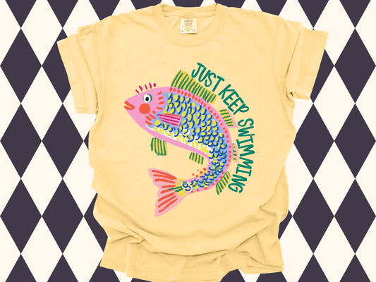 Just Keep Swimming T-Shirt | Adult • Youth Sizes Available
