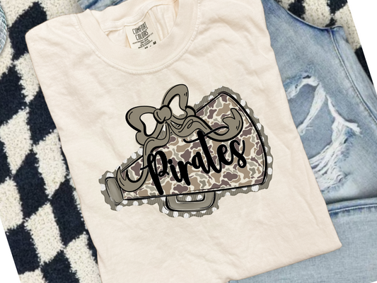 Prepster Megaphone Camo T-Shirt • Sweatshirt | Any Mascot