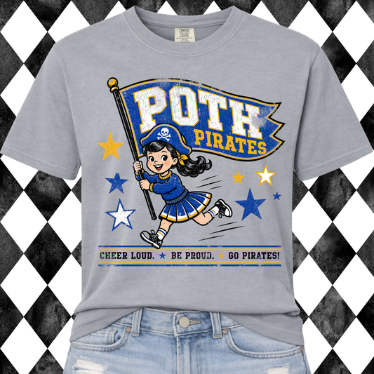Retro Rally Mascot Graphic Tee
