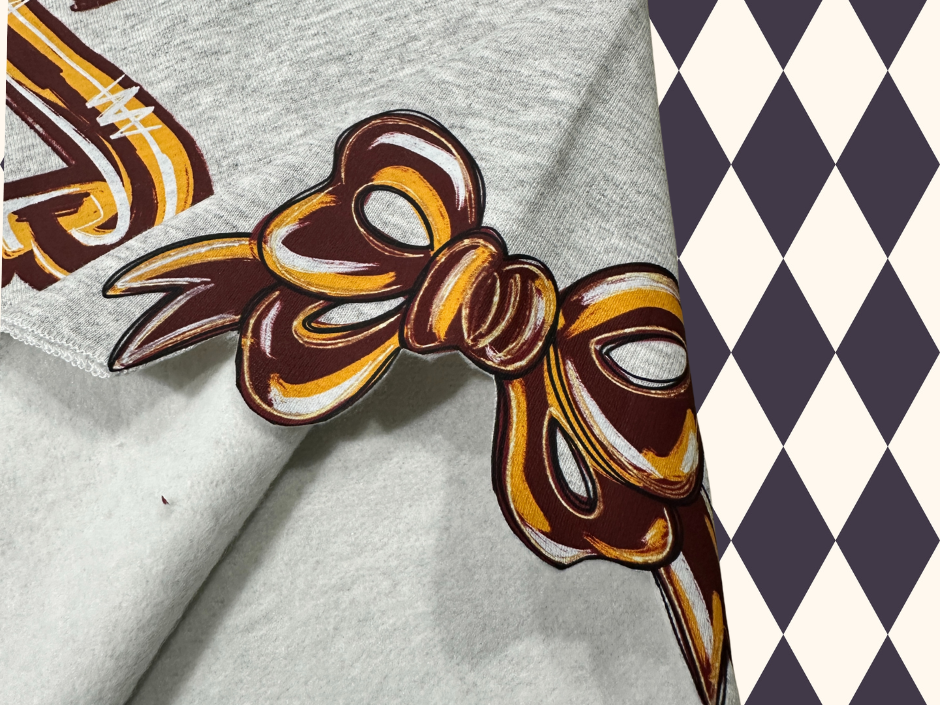Triple Play Side-Bow Sweatshirt | Any Mascot • Any Color