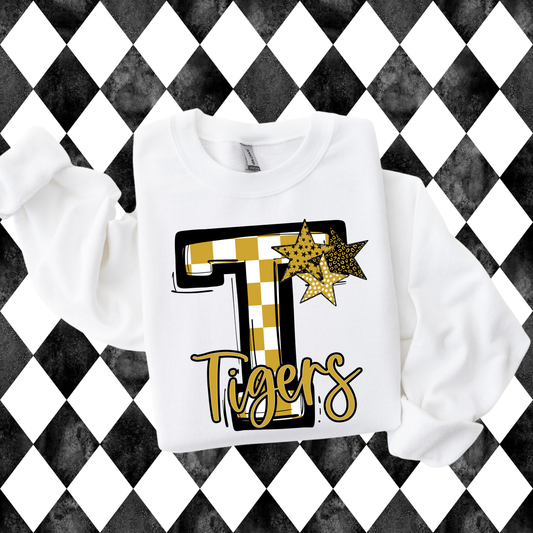 So Sporty Letter with Stars T-Shirt • Sweatshirt | Any Team • Any Color