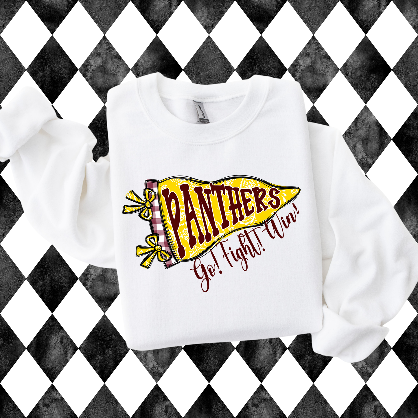 The Preppy Paisley Pennant T-Shirt • Sweatshirt | Any Mascot • Any Color | Youth • Adult Sizes