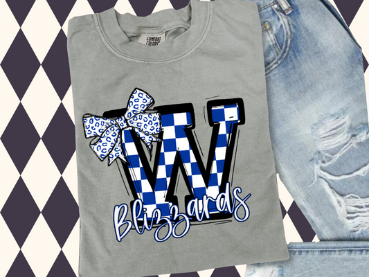 So Sporty Big Letter with Bow T-Shirt • Sweatshirt | Any Team • Any Color