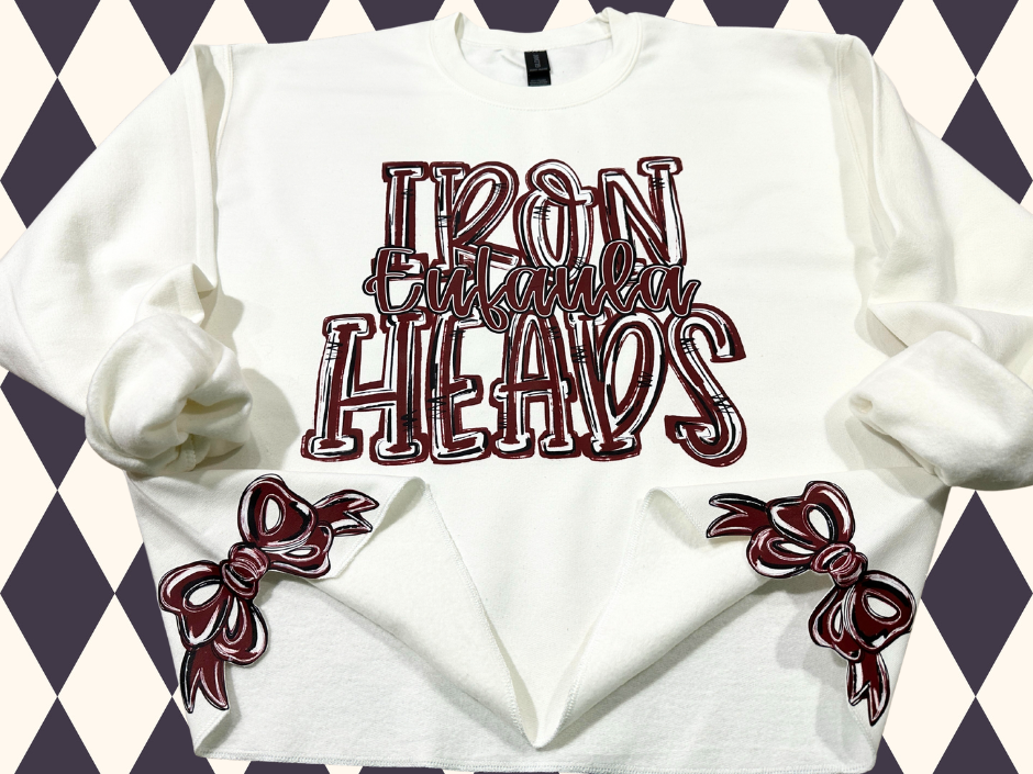Triple Play Side-Bow Sweatshirt | Any Mascot • Any Color
