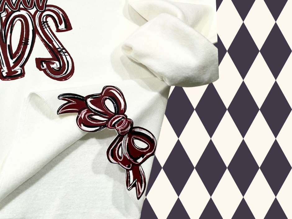 Triple Play Side-Bow Sweatshirt | Any Mascot • Any Color
