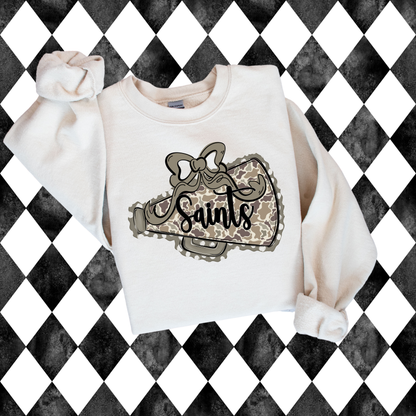Prepster Megaphone Camo T-Shirt • Sweatshirt | Toddler • Youth • Adult | Any Mascot