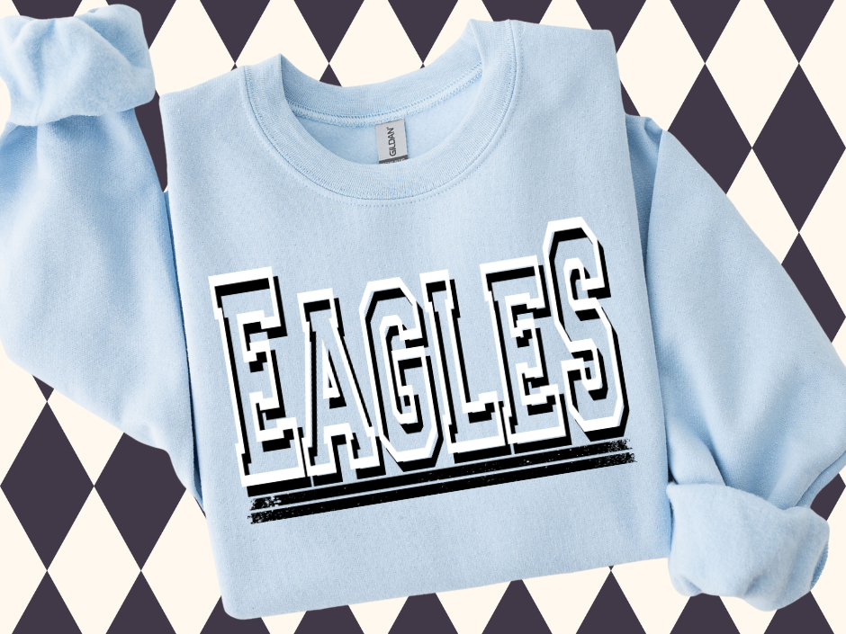 Game Day Block T-Shirt- Sweatshirt | Most Mascots Available