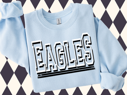 Game Day Block T-Shirt- Sweatshirt | Most Mascots Available