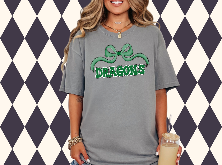 Wide Bow Mascot T-Shirt • Sweatshirt | Any Color • Any Mascot