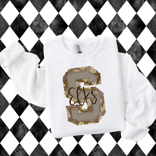Prepster Leopard Letter T-Shirt • Sweatshirt | Any Team