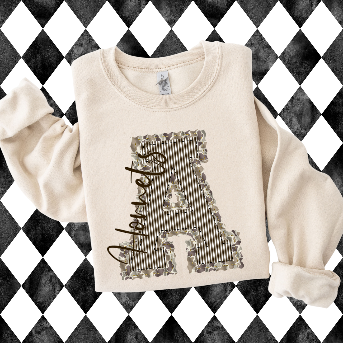 Prepster Camo Letter T-Shirt • Sweatshirt | Any Team
