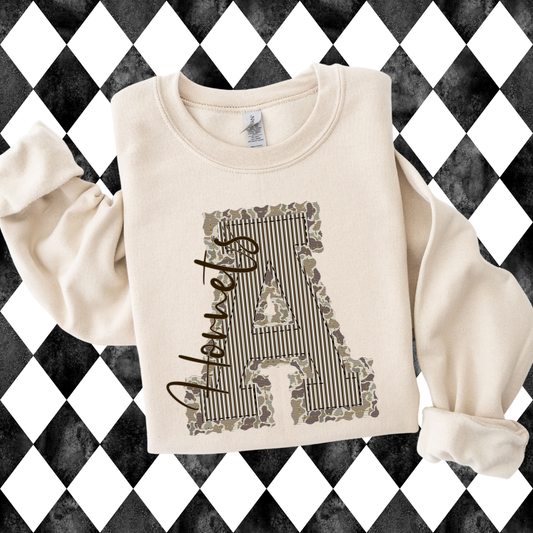 Prepster Camo Letter T-Shirt • Sweatshirt | Any Team