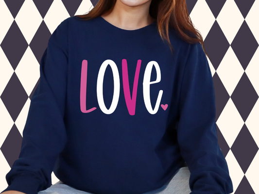 Bold Pop Color Block LOVE Top