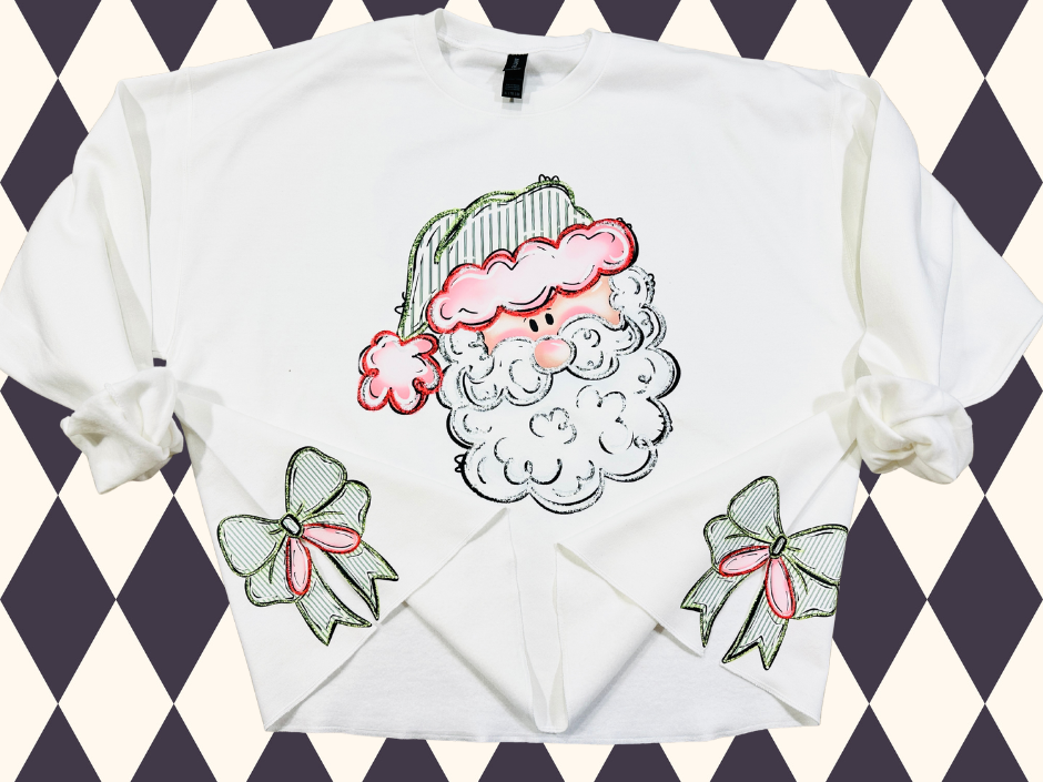 The Santa Side Bow Sweatshirt