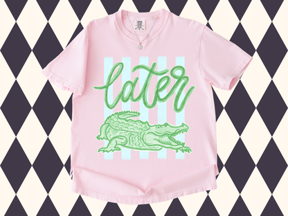 Later Gator Preppy Tee | Youth•Adult Sizes Available