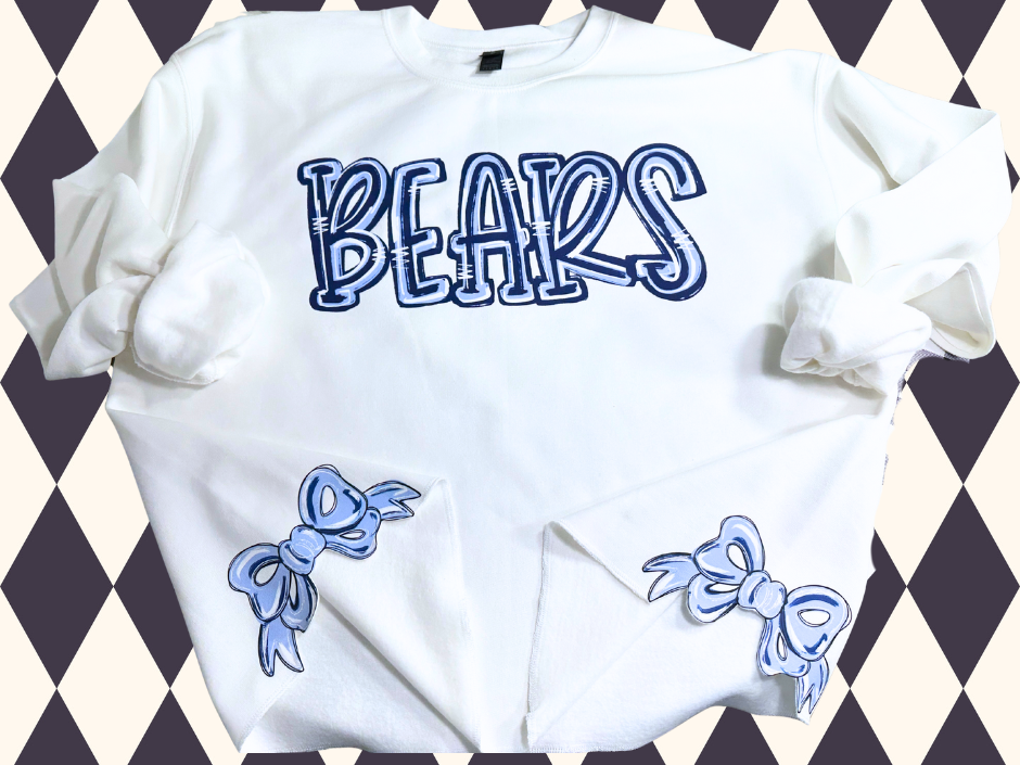 Triple Play Side-Bow Sweatshirt | Any Mascot • Any Color