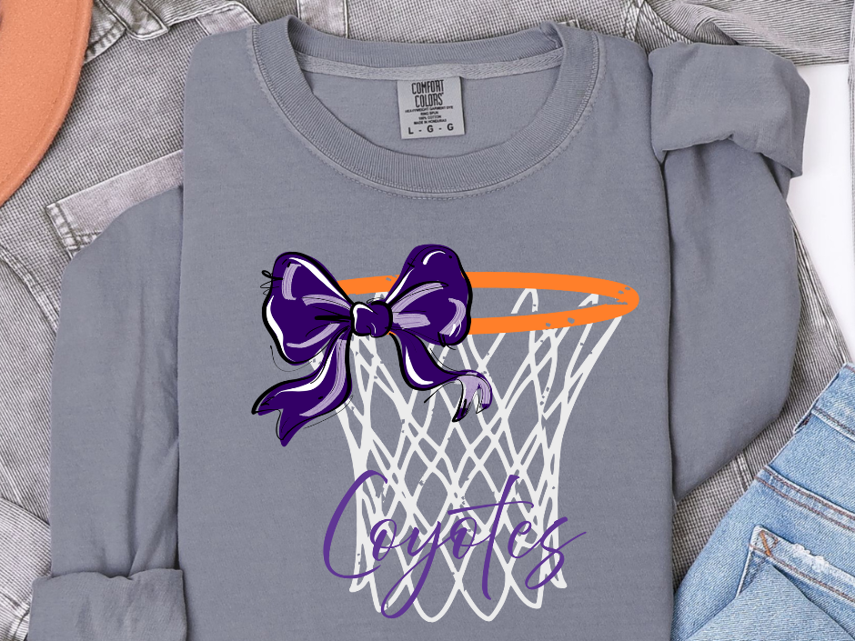 Nothin' But Net . . . and a Bow T-Shirt | Any Mascot • Any Color
