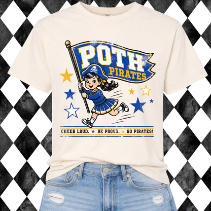 Retro Rally Mascot Graphic Tee