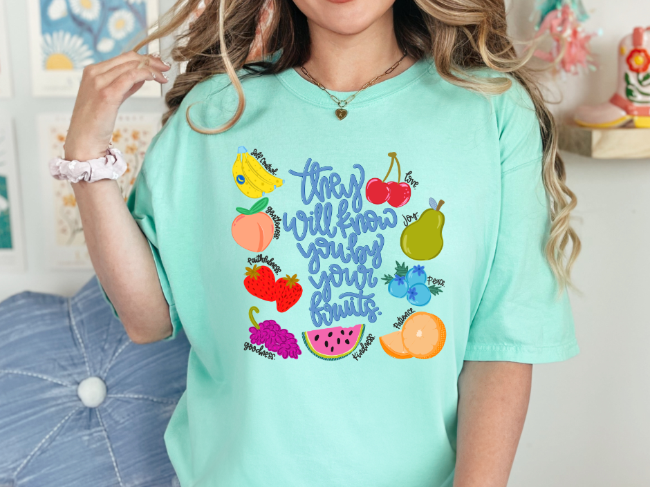 They Will Know You By Your Fruits|Fruits of the Spirit T-Shirt (Short-Sleeved • Long-Sleeved)