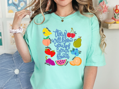 They Will Know You By Your Fruits|Fruits of the Spirit T-Shirt (Short-Sleeved • Long-Sleeved)