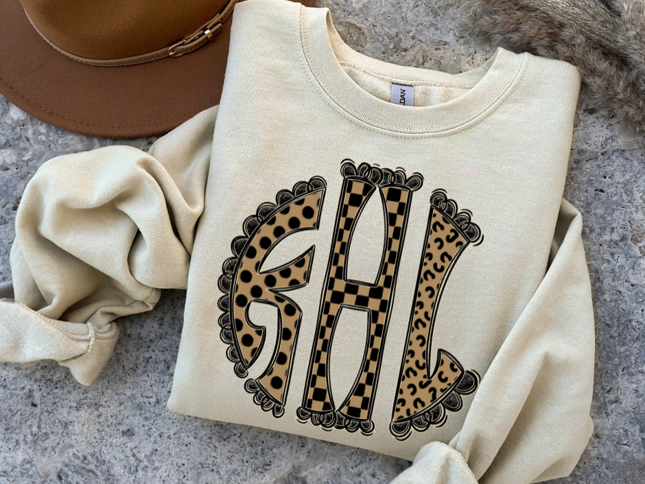 ✨ Mixed Up Monogram Sweatshirt ✨