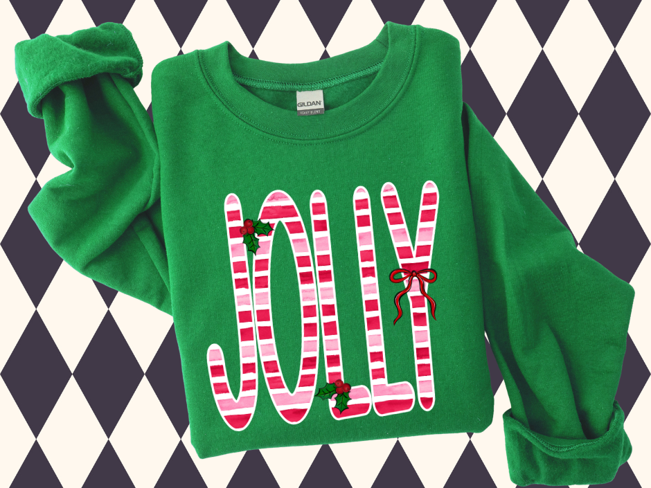 Jolly Candy Cane Sweatshirt