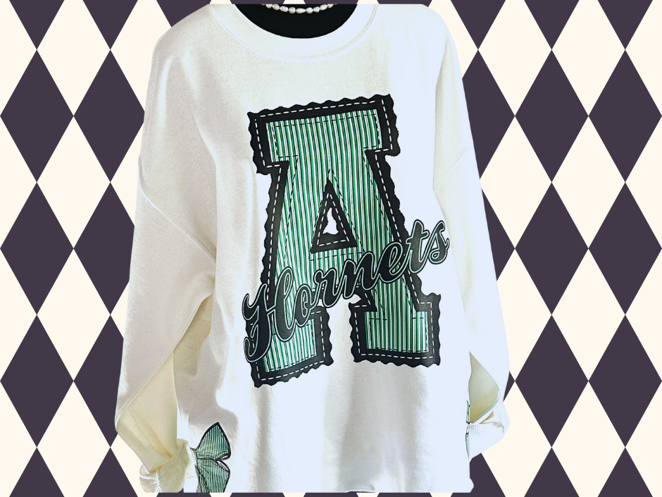 Prepster Letter Side-Bow Sweatshirt  | Any Team • Any Color Combination