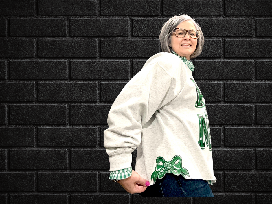 Triple Play Side-Bow Sweatshirt | Any Mascot • Any Color