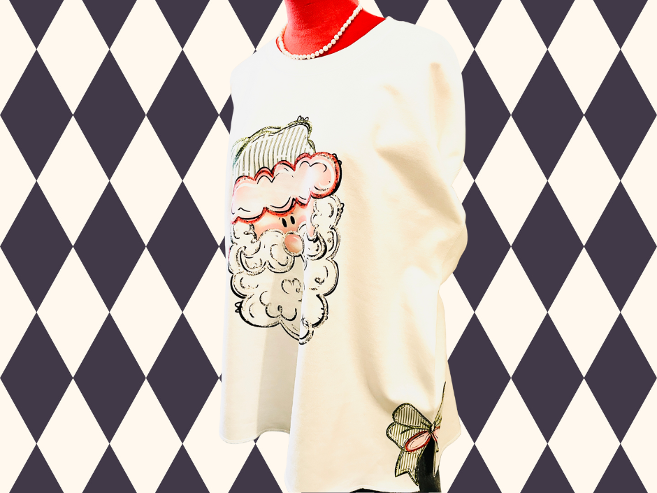 The Santa Side Bow Sweatshirt