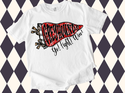 The Preppy Paisley Pennant T-Shirt • Sweatshirt | Any Mascot • Any Color | Youth • Adult Sizes