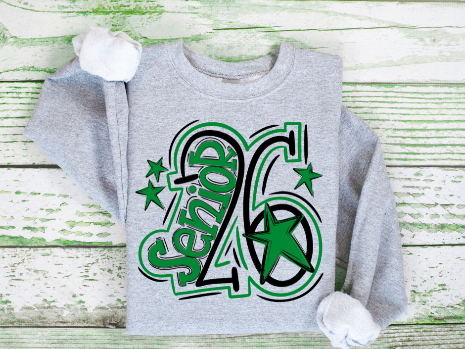 💚 Senior Doodle 2026 Tee💚
