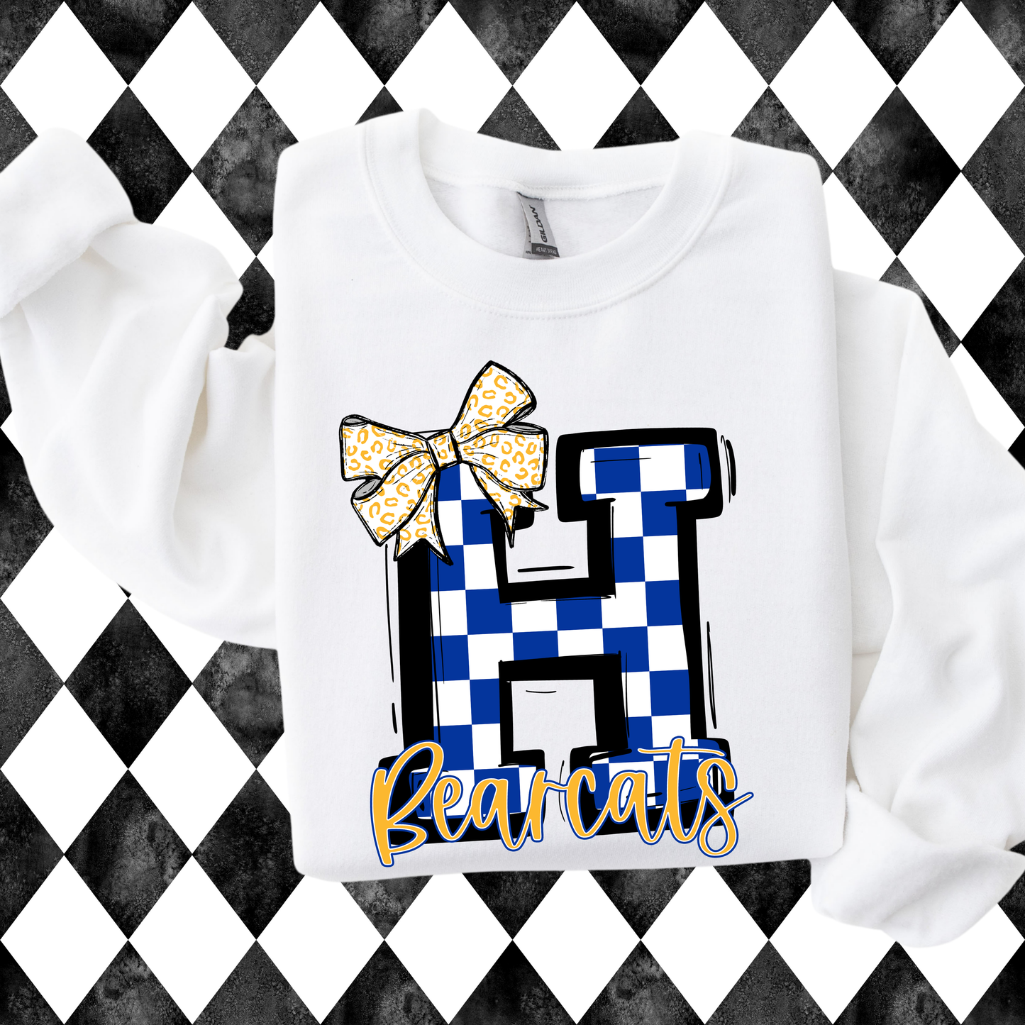 So Sporty Big Letter with Bow T-Shirt • Sweatshirt | Any Team • Any Color