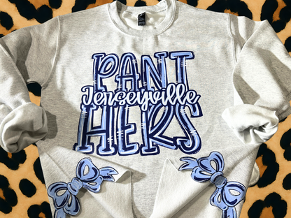 Triple Play Side-Bow Sweatshirt | Any Mascot • Any Color