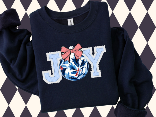 Blue Prepster Joy Sweatshirt  💙