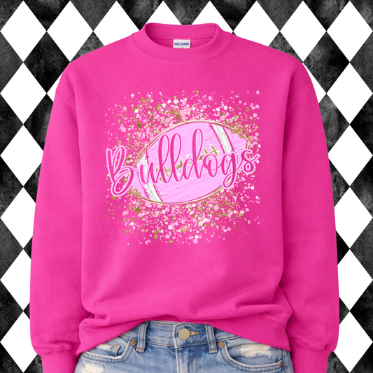 Pink Out Football Splatter Mascot T-Shirt/Sweatshirt