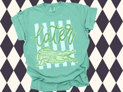 Later Gator Preppy Tee | Youth•Adult Sizes Available