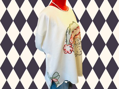 The Santa Side Bow Sweatshirt