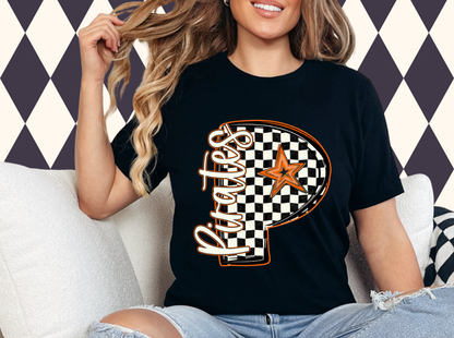 The Game-Day Game-Changer: Custom Checkered Initial Sweatshirt • T-Shirt