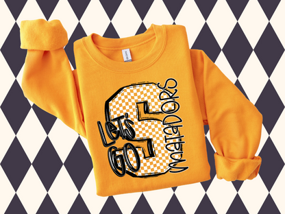 Let's Go Checker Mascot T-Shirt • Sweatshirt | Any Mascot