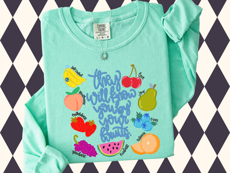 They Will Know You By Your Fruits|Fruits of the Spirit T-Shirt (Short-Sleeved • Long-Sleeved)