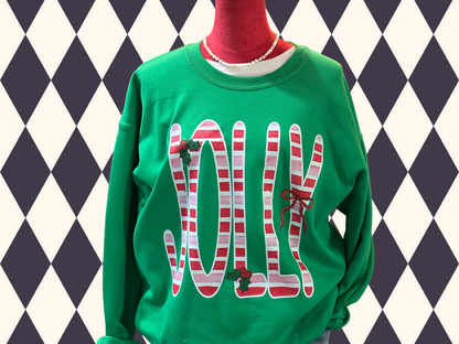 Jolly Candy Cane Sweatshirt