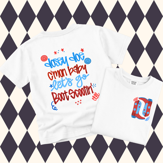 Boot Scootin' Patriotic T-Shirt • Adult & Youth Sizes Available
