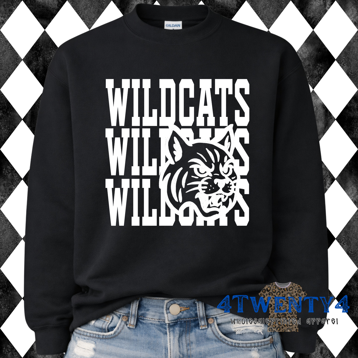 Mascot Knockout Stack T-Shirt or Sweatshirt