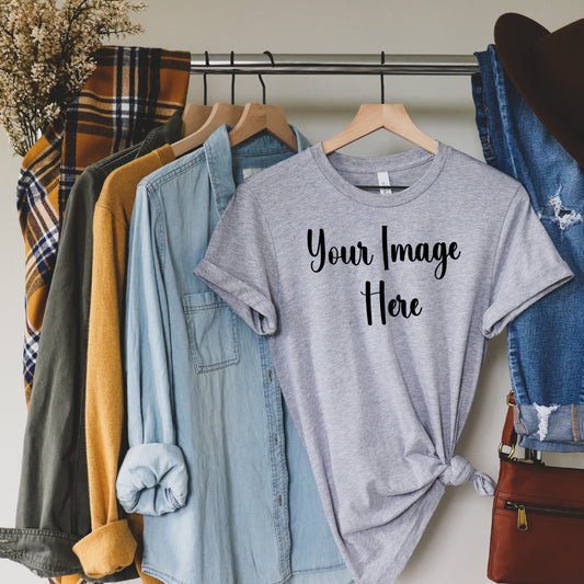 Shirts - Short-Sleeved Crewneck Tee - Bring Your Own Design