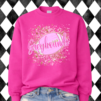 Pink Out Football Splatter Mascot
